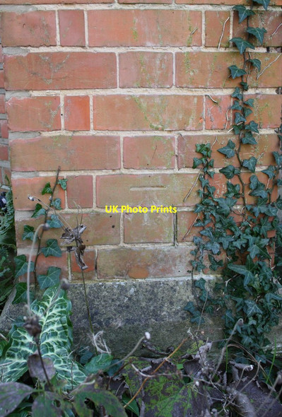 Photo 6"x4" Benchmark on Our Lady and St Anne's Church Reading c2014