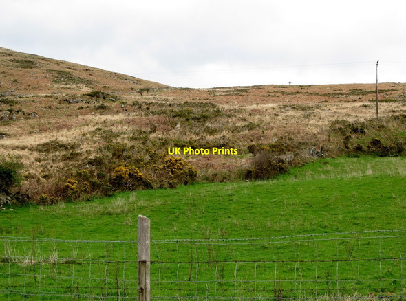 Photo 6"x4" Boundary between intake land and open mountain above Keggall Road, Camlough Camlough c2014