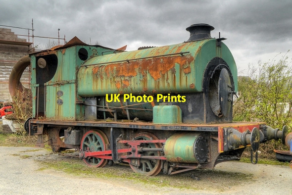 Photo 6"x4" Rusting Locomotive, Threlkeld Quarry and Mining Museum Birkett Mire c2014