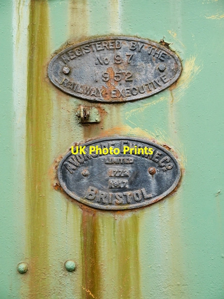 Photo 6"x4" Locomotive Detail Birkett Mire c2014