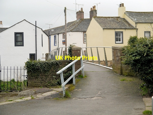 Photo 6"x4" Brewery Lane, Footbridge over River Cocker Cockermouth c2014