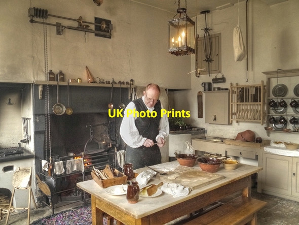 Photo 6"x4" The Kitchen, Wordsworth House Cockermouth c2014
