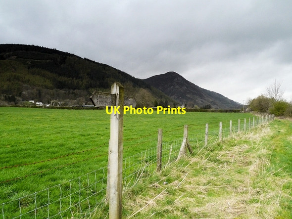 Photo 6"x4" Footpath Signpost Next to the A66 Thornthwaite\/NY2225 c2014
