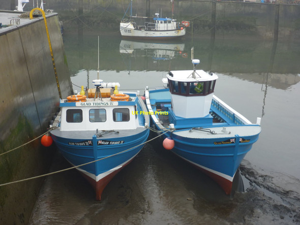 Photo 6"x4" Coastal Northumberland : Glad Tidings and Glad Tidings IV at Seahouses Harbour Seahouses c2014