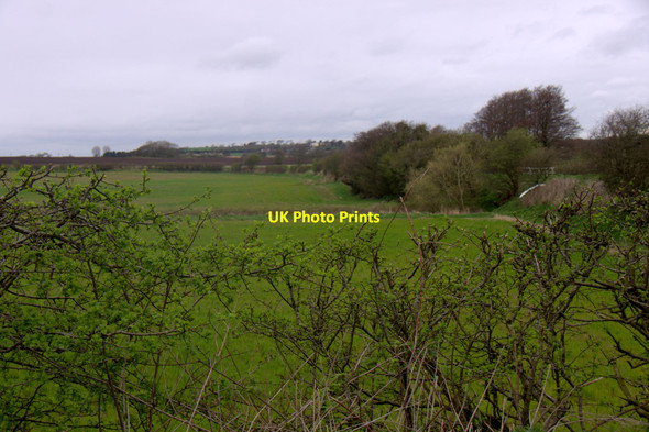 Photo 6"x4" Fields beside the canal at Jackson's Bridge, Lydiate Lydiate c2014