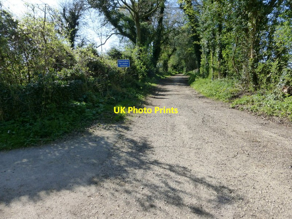 Photo 6"x4" Road unsuitable for motor vehicles west of Tunworth Lodge Tunworth c2014