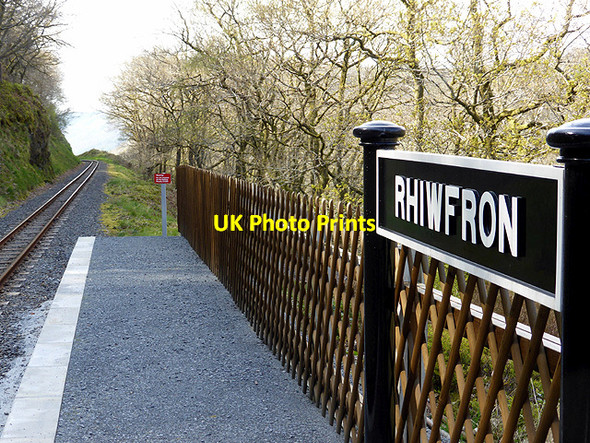 Photo 6"x4" On Rhiwfron Station looking West Devil's Bridge\/Pontarfynach c2014