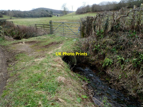 Photo 6"x4" Field access over a brook, Penhow Penhow\/ST4290 c2012
