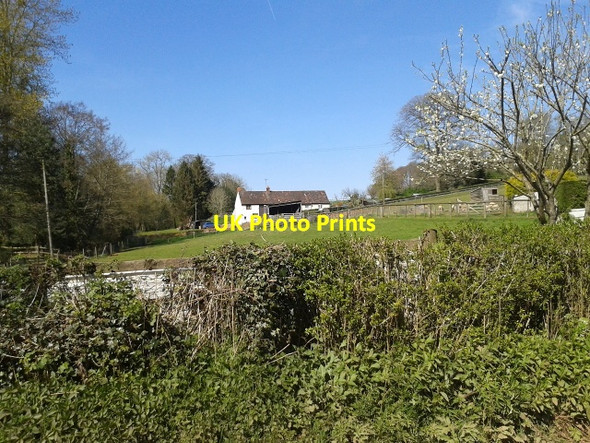 Photo 6"x4" Farm house and fields at Bathealton Bathealton c2014