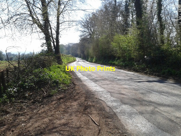 Photo 6"x4" The B3224 heading south-east Northway\/ST1329 c2014