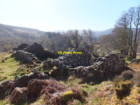 Photo 6"x4" Ruined Farmstead, Soulmarksie Garve \/ Gairbh c2014