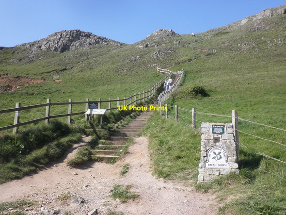 Photo 6"x4" Steps, ascending Brean Down Brean c2014