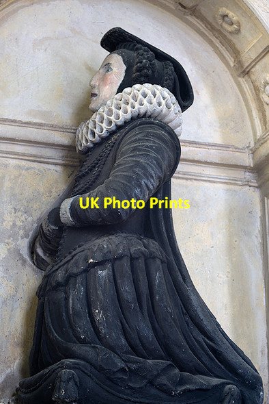 Photo 6"x4" St Martin's church, North Nibley: Smyth monument (detail) Nibley Green c2014