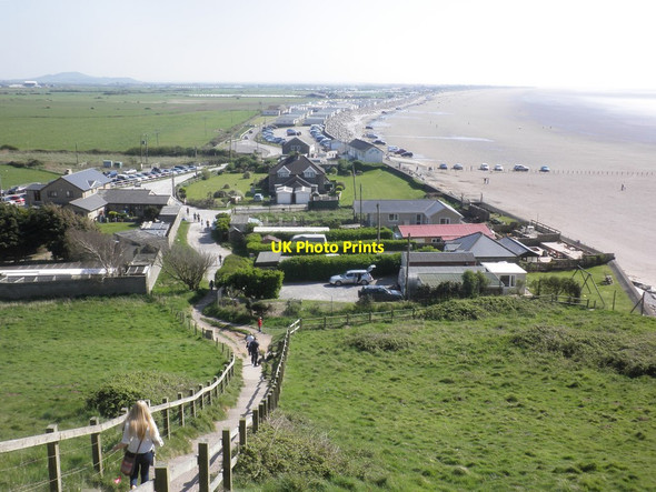 Photo 6"x4" Looking down, over Brean Sands Brean c2014