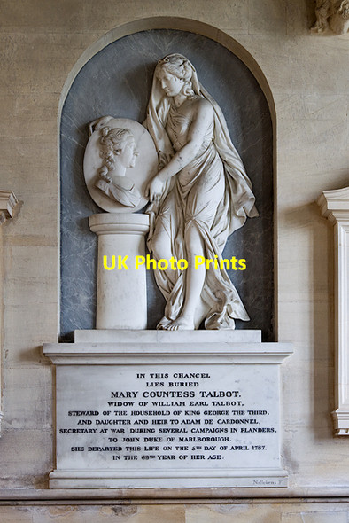 Photo 6"x4" St Mary's church, Great Barrington: Talbot monument Great Barrington c2014