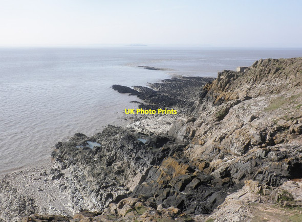Photo 6"x4" Flat Holm, from Brean Down Flat Holm c2014