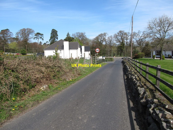 Photo 6"x4" Limekiln Road approaching the junction with the A25 (Camlough Road) Bessbrook c2014
