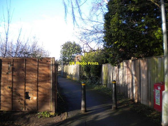 Photo 6"x4" Suburban bridleway, Bramcote Stapleford\/SK5037 c2014