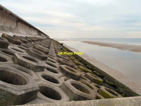 Photo 6"x4" Sea Defences at South Promenade South Shore c2013