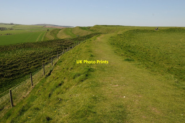 Photo 6"x4" Maiden Castle Dorchester\/SY6890 c2014