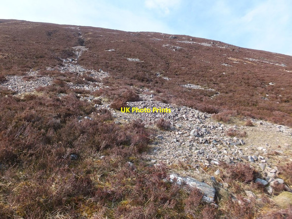 Photo 6"x4" Steep slope on southern flank of Carn Breac Craig\/NH0349 c2014