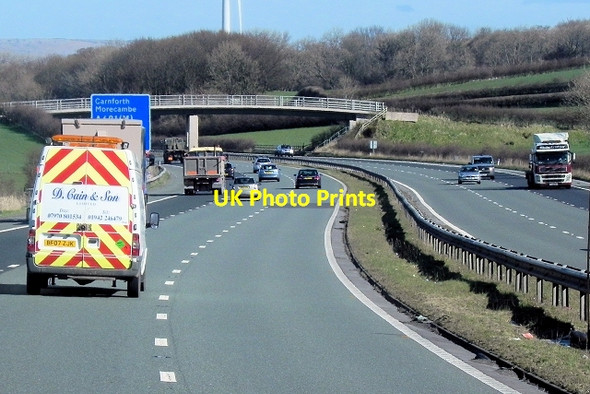 Photo 6"x4" Northbound M6, Nether Kellet Carnforth c2014