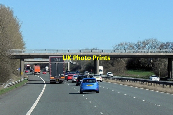 Photo 6"x4" Borwick Lane Bridge over the M6 Carnforth c2014