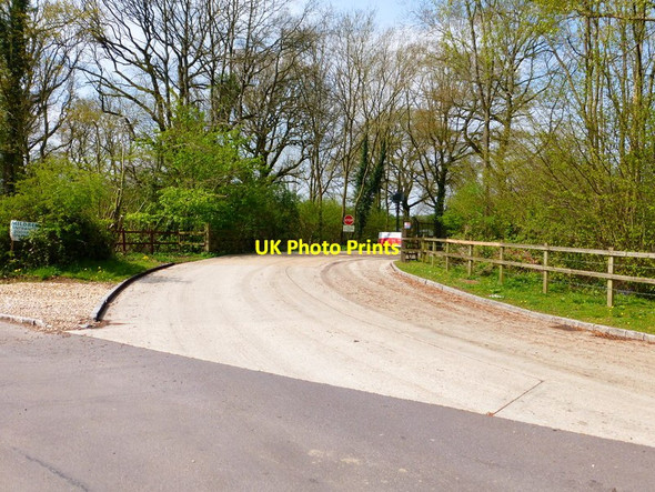Photo 6"x4" Entrance to Veolia site on Bushywarren Lane Herriard c2014