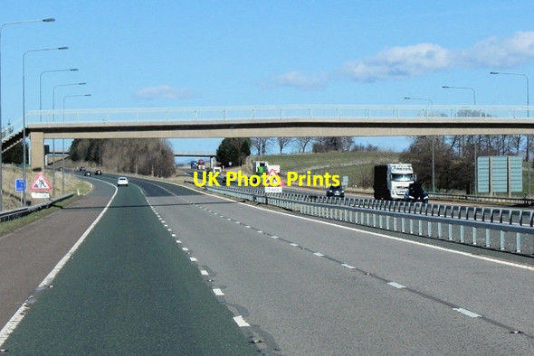 Photo 6"x4" Footbridge over the M6 near Shap Village Hardendale c2014