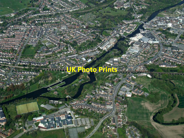 Photo 6"x4" Northwich from the air Northwich c2014