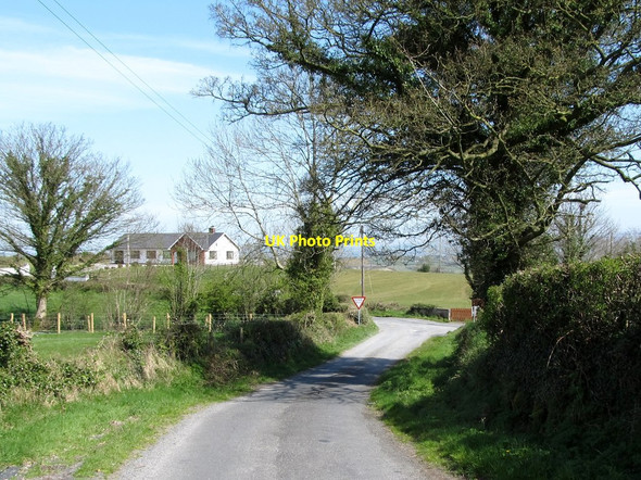 Photo 6"x4" T- junction on the Bernish Road Newry c2014