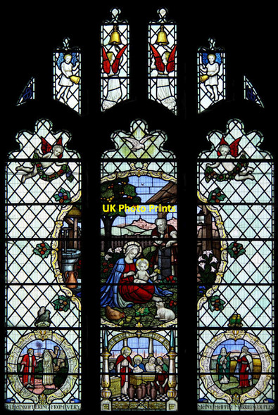 Photo 6"x4" St Mary, Prittlewell - Stained glass window Southend-on-Sea c2014
