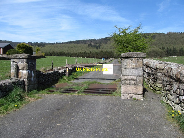 Photo 6"x4" Gate and cattle grid at the southern end of the Camlough Mountain Forest Road Camlough c2014