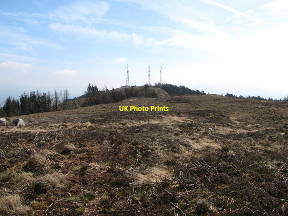 Photo 6"x4" Approaching the Camlough Mountain Telecommunications Masts from the north Camlough c2014
