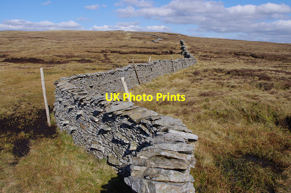 Photo 6"x4" Stone wall, Plover Hill Foxup c2014