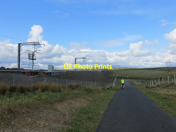 Photo 6"x4" Airdrie - Bathgate railway Armadale\/NS9368 c2014