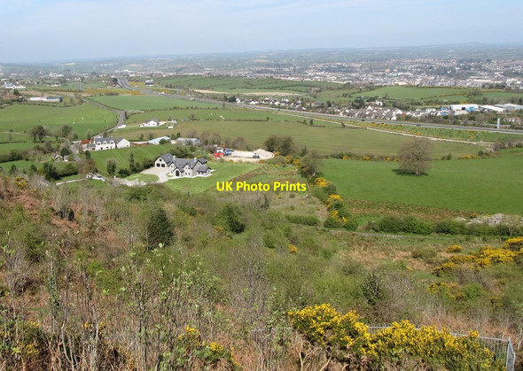 Photo 6"x4" The A1 corridor from the Bernish View Point Newry c2014
