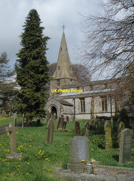 Photo 6"x4" Taddington churchyard Taddington\/SK1471 c2014