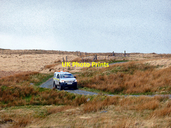 Photo 6"x4" A Water Board truck on the Water Board Track Bryn y Beddau c2014