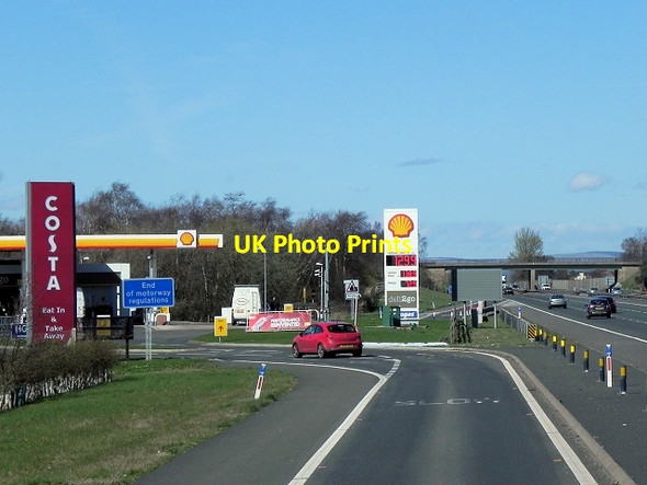 Photo 6"x4" Todhills Service Area, Northbound M6 Todhills\/NY3663 c2014