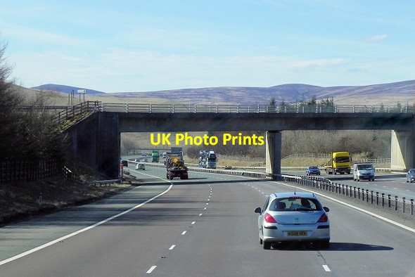 Photo 6"x4" B7076 Crossing A74(M) South of Elvanfoot Elvanfoot c2014