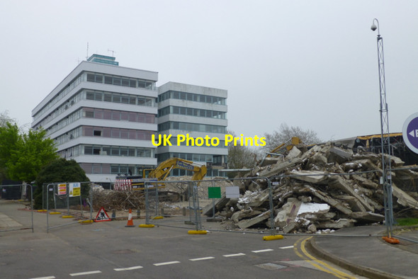 Photo 6"x4" E-Block and remnants of U-Block Beeston\/SK5236 c2014