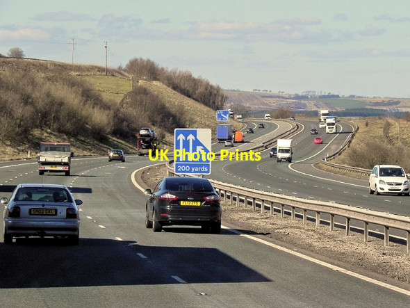 Photo 6"x4" Northbound M74 near Maidengill Hill Douglas\/NS8330 c2014