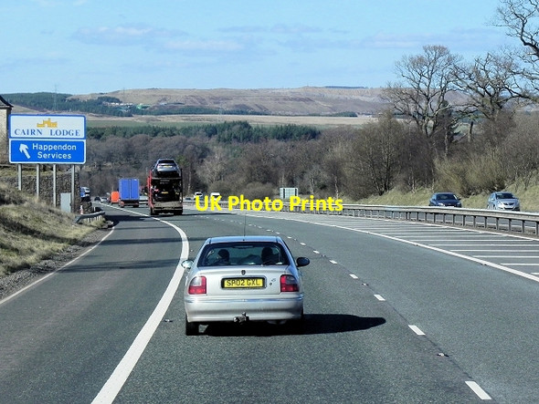 Photo 6"x4" Northbound M74 near Happendon Services Uddington c2014