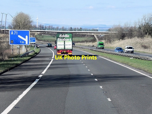 Photo 6"x4" Access Bridge over M74 Stonehouse\/NS7546 c2014