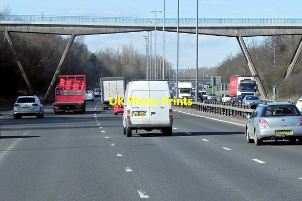 Photo 6"x4" Bothwell Farm Access Bridge over M74 Bellshill\/NS7259 c2014