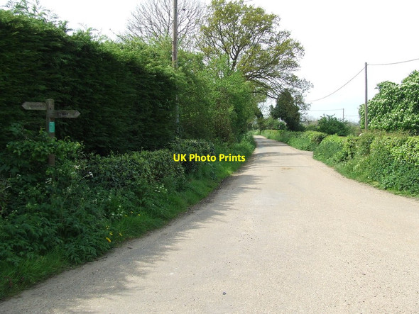 Photo 6"x4" Footpath Junction Sutton Street c2014