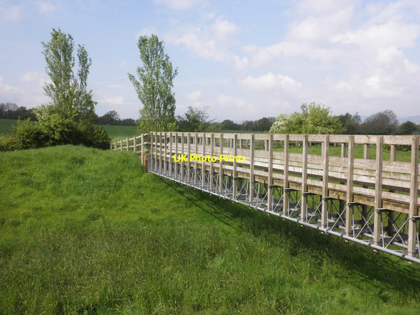 Photo 6"x4" Footbridge, over former Grand Western Canal Hillfarrance c2014