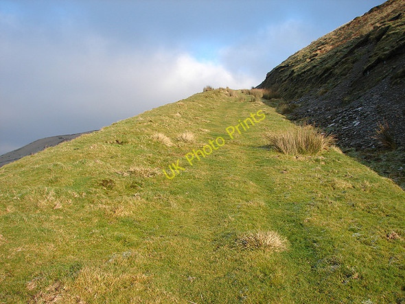 Photo 6"x4" The steep descent from Mynydd y Cemais Cwm-Llinau c2008