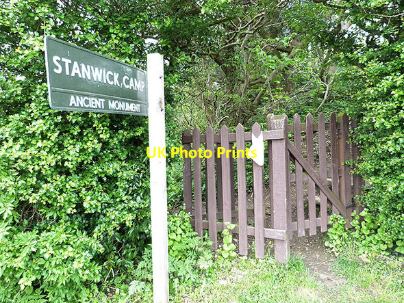Photo 6"x4" Entrance to Stanwick Iron Age Camp Forcett c2014